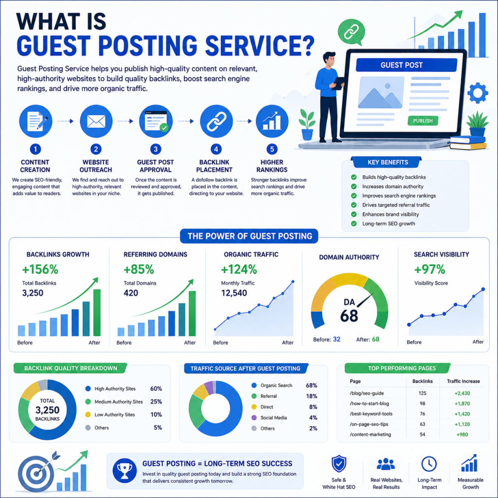 What Is Guest Posting Service? A Simple Guide to Backlinks and Growth