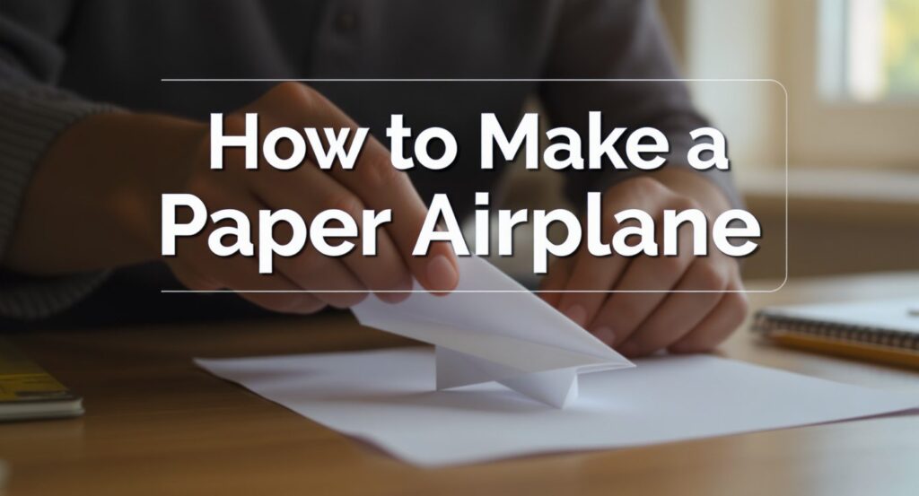How to Make a Paper Airplane